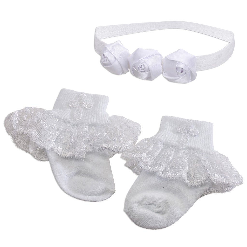 baby socks and headband set