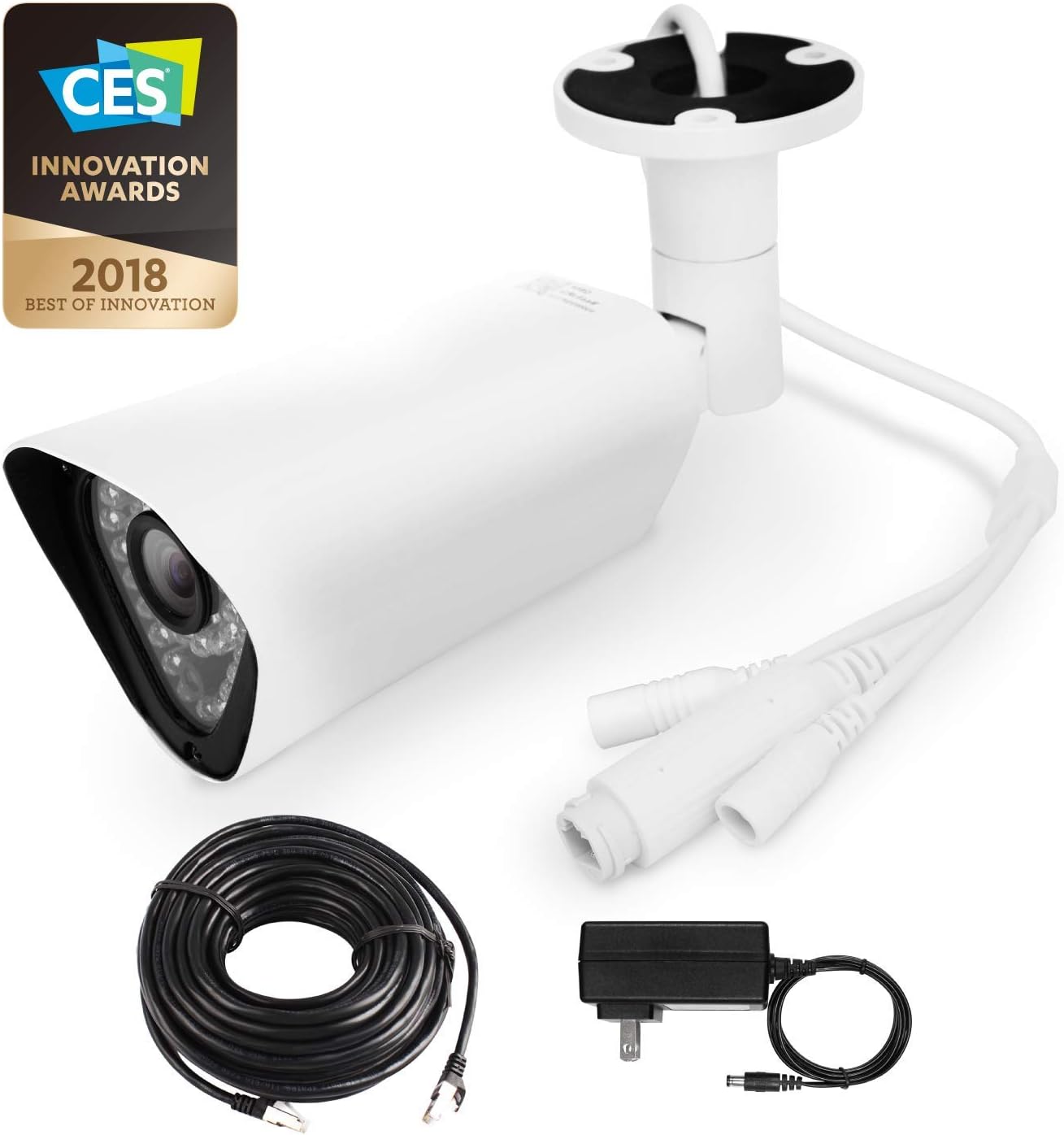 Soteria AR4B: Biometric Retail Analytics 1080p FHD Wi-Fi Camera with Facial Recognition, Video Analytics, Customer Footfall Counter Time Stamp, Heat Mapping, Visitor Passage, Free iOS/Android APP