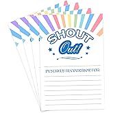 Hodmopli 100 Count Shout Out Cards For Employees,4×6 Inch Encouragement Card Office Staff, and Students - Appreciation and Recognition Reward Cards For School or Work Bulletin Board