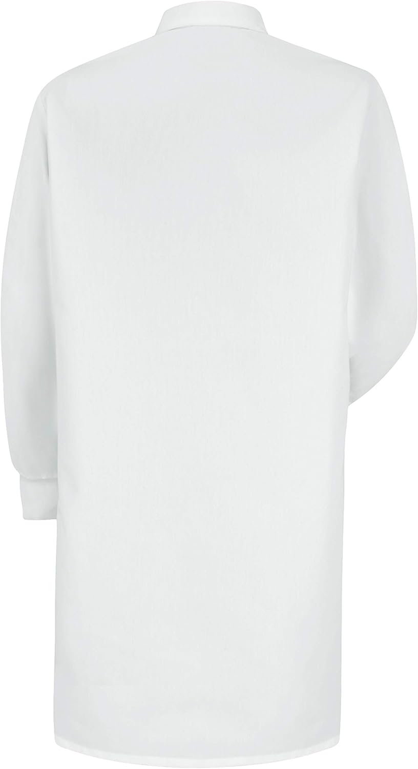 Red Kap Unisex Specialized Cuffed Lab Coat with 3 Front Pockets: Clothing
