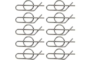 Dgdhf Replacement Spring Locking Cotter Pin M154221 Fits John Deere D100 G110 L100 LA100 X100 X350 Z665 (Set of 10)