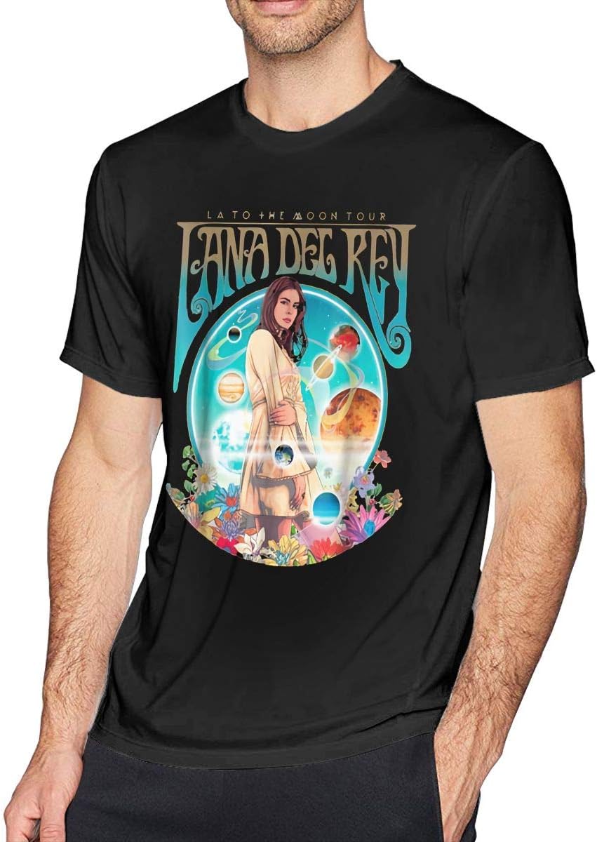 Newlt Mens Vintage Lana Del Love Rey Fanart Tees Black