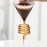 shoxil Glass Spiral Coffee Dripper &ndash; V60 Pour Over Coffee Maker, Spiral Design Coffee Dripper for Drip Coffee Pour Over &amp; Travel Filter Coffee