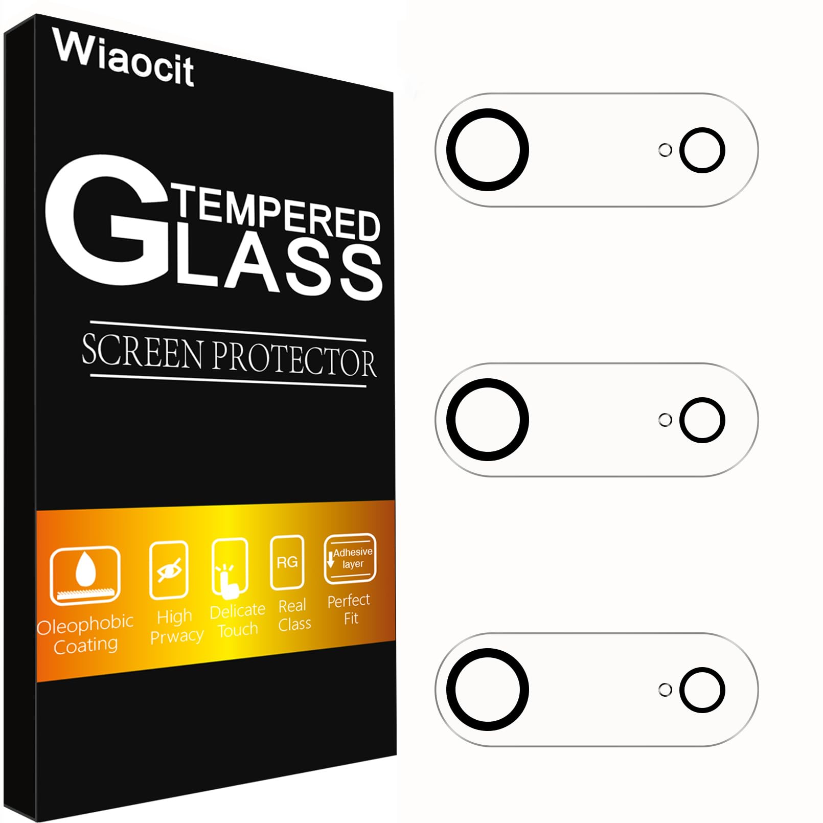 Photo 1 of **2 PACK****Wiaocit 3 Pack Tempered Glass Camera Lens Protector for iPhone Air, 9H Hardness, Anti-Scratch, Case Friendly