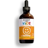 BIORAY Kids NDF Tummy, Raspberry - 4 fl oz (120 mL) - 11-Strain Probiotic Blend - Supports the Immune Response in the GI Trac