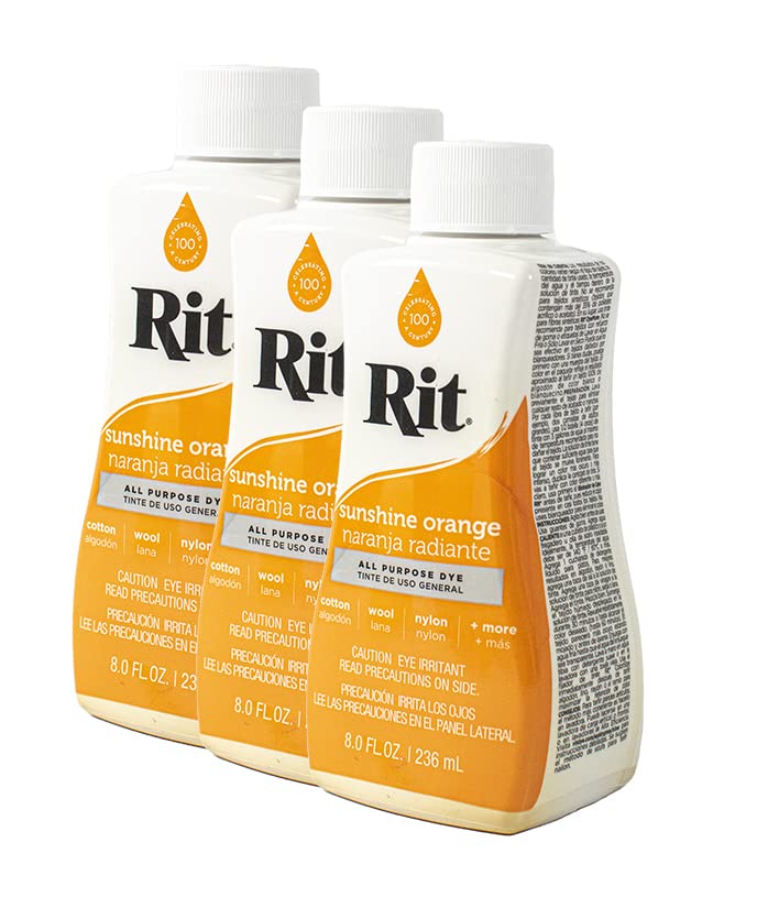Rit Dye Liquid 236ml Sunshine Orange Pack of 12
