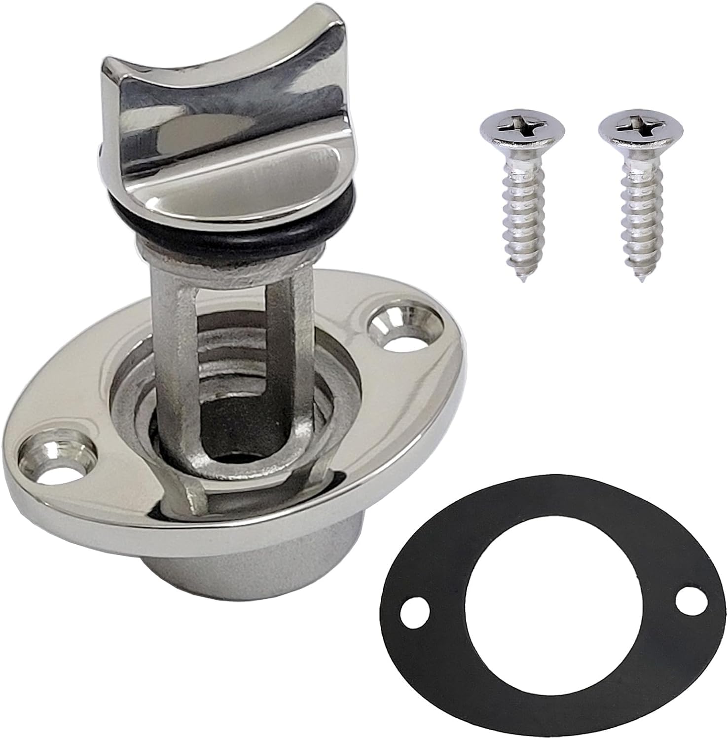 316 Stainless Steel Bilge Drain Plug Fit 1inch, 25mm Hole, Oval, Garboard, Marine