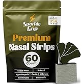 Nasal Strips for Snoring (60 Count) Nasal Strips for Sleeping - Nose Strips for Breathing | Athletic Nasal Strips | Wide Body | Oil & Sweat Proof Adhesive | Extra Strength| Size Fits All. USA Brand