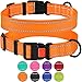 CollarDirect Reflective Dog Collar, Safety Nylon Collars for Dogs with Buckle, Outdoor Adjustable Puppy Collar Small Medium Large (Neck Fit 12
