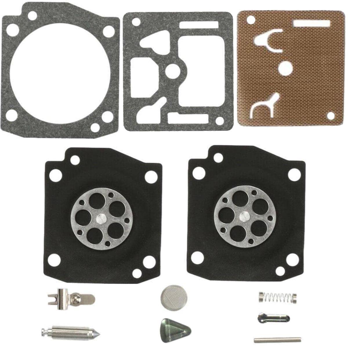 ZAMDOE Carburetor Repair kit Diaphragm Gasket Set for Husqvarna 340 346 346XP 353 350 351 357 359 C3EL17 C3EL18 for Zama RB-122 RB-153 RB-122 Chainsaw Parts Needle