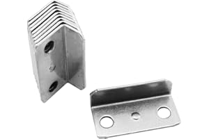 FMHXG 10pcs Angled Drawer Lock Strike Plate for Home Office Cabinet Cupboard Drawer Door Furniture Connector Hardware Fastener