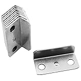 FMHXG 10pcs Angled Drawer Lock Strike Plate for