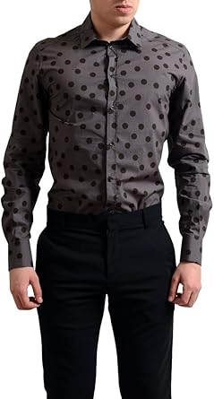 gold polka dot shirt