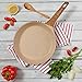 WaxonWare 11 Inch Non Stick Fry Pan & Skillet With Induction Bottom 100% PFOA Free German Nonstick Coating - For Stir-Frying, Shallow Frying, Deep Frying & Braising (MARBELLOUS Series)