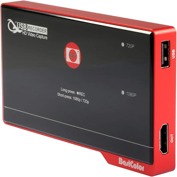 Basicolor USB HDMI Game Recorder Card, Gaming Recorder