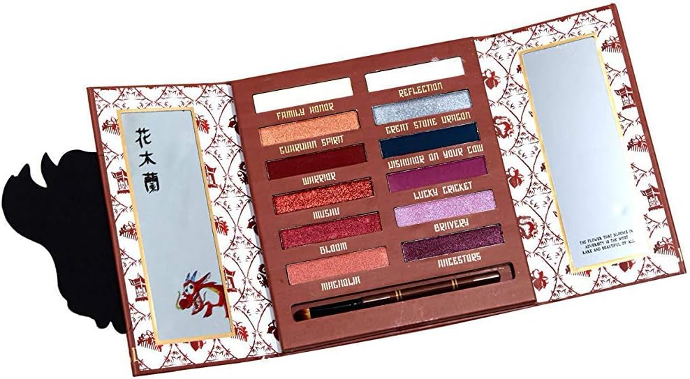 Pop Culture Referenced Eye Shadow Palette Makeup Kits (Disney: Mulan Warrior)