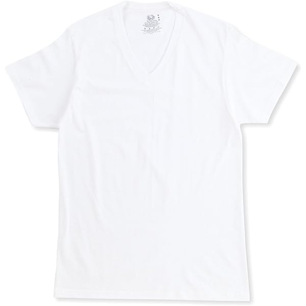 Fruit of the Loom Men's 8-Pack 100% Cotton White V-Neck T-Shirts