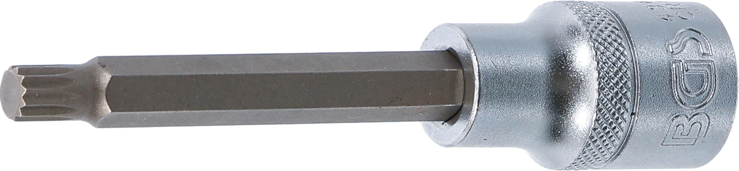 BGS 4361 | Bit Socket | length 100 mm | 12.5 mm (1/2") Drive | Spline (for XZN) | M8
