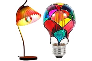 LED Bulb,Base Hand-Painted Colored Light Bulb - 6W Lamp,for Room Balcony Garden Shop Restaurant Bar Christmas Night Home Indo