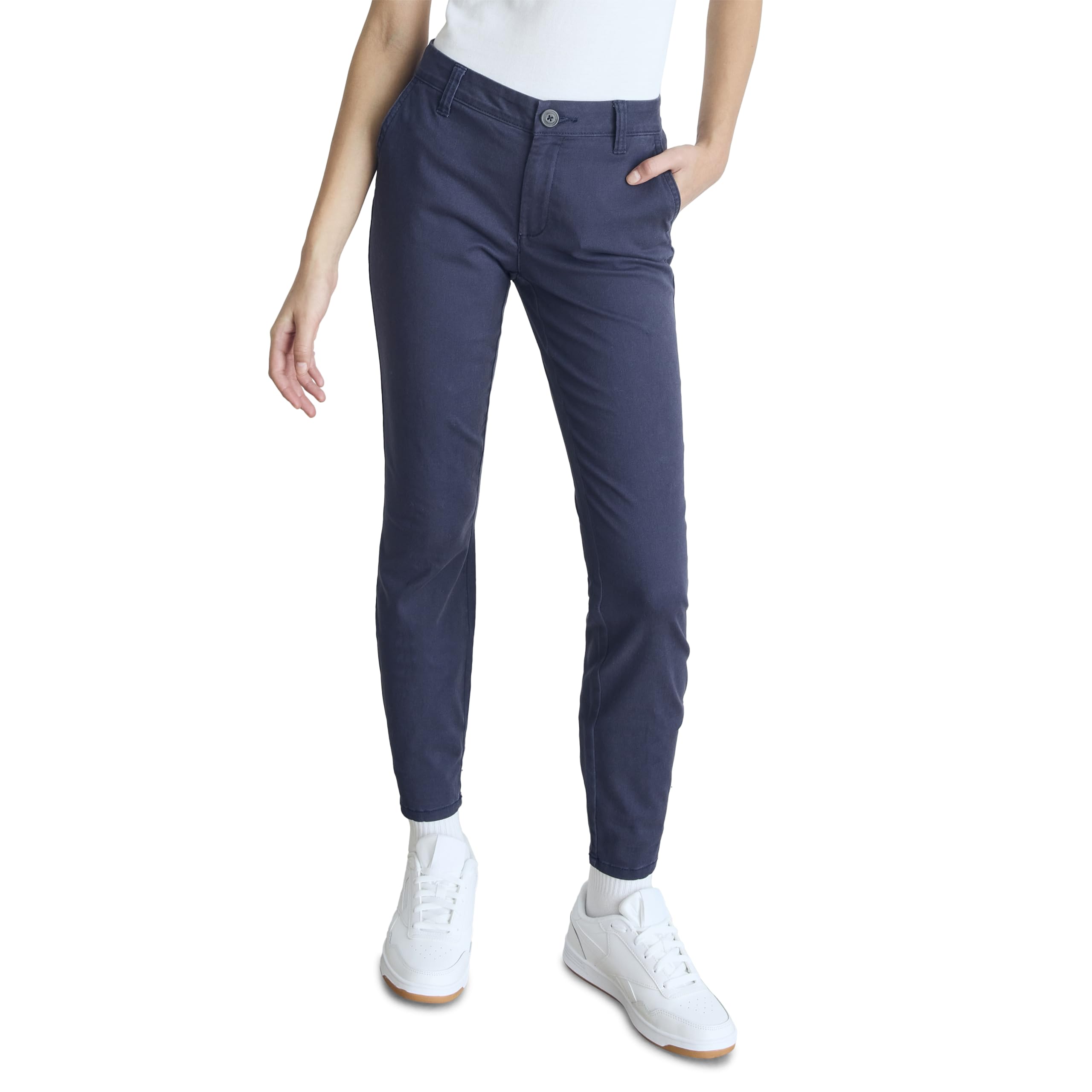 Photo 1 of AEROPOSTALE Women's Aero Slim Uniform Pant, Heritage Navy, 10 Short
