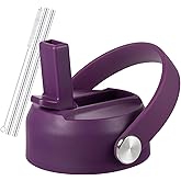 RRegeny Straw Lid for Hydro Flask Wide Mouth 32 40 oz, Lids with Flexible Handle compatible with HydroFlask, Replacement Sports Flex Cap Wide Mouth Top