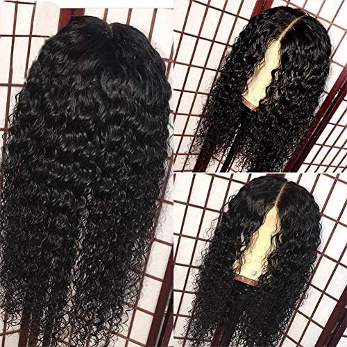Lace Front Wig For Black Women Deep Curly 100% Real Human Brazilian Hair With Baby Hair