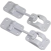H. Bowes 2 Pack: RV T-Style Door Holder Catch 3-1/2" for Latch Holder Camper Trailer Cargo Hatch White
