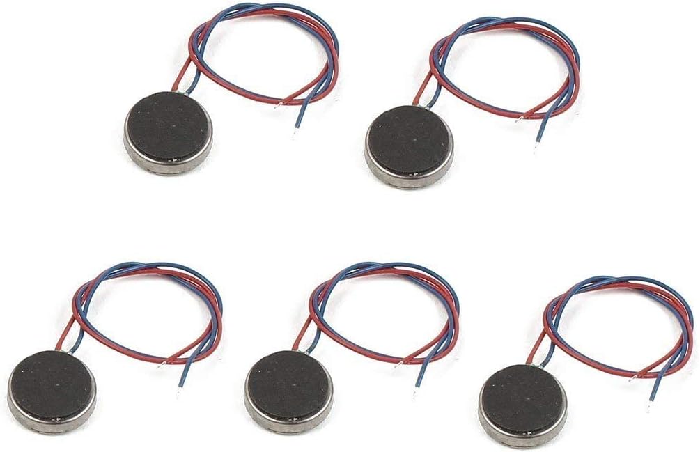 Fliyeong Premium Quality DC Vibration Motor 5pcs DC3V/0.1A 1.5V/0.05A