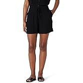 Amazon Essentials Women's High-Rise Relaxed-Fit Fluid Twill Pull-On Shorts (Shirt Sold Separately)