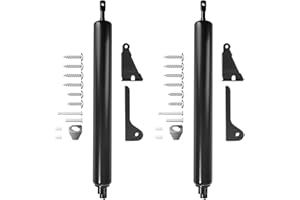 YNIPANDA Door Closer Storm Door Handle Replacement, Adjustable Closing Buffer Speed, 2 Pcs Black Screen Door Handle for Magnetic Closure, Lock, Handle and Hinge Adjustment Tool for Home