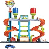 Hot Wheels City Mega Car Wash Playset with Color Shifters Car