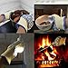 ekSel COOL Cooking Baking BBQ Oven Grill Gloves Pan Holders Heat Resistant Kevlar White with Blue Silicone Flexible 2 Pack (1 Pair)