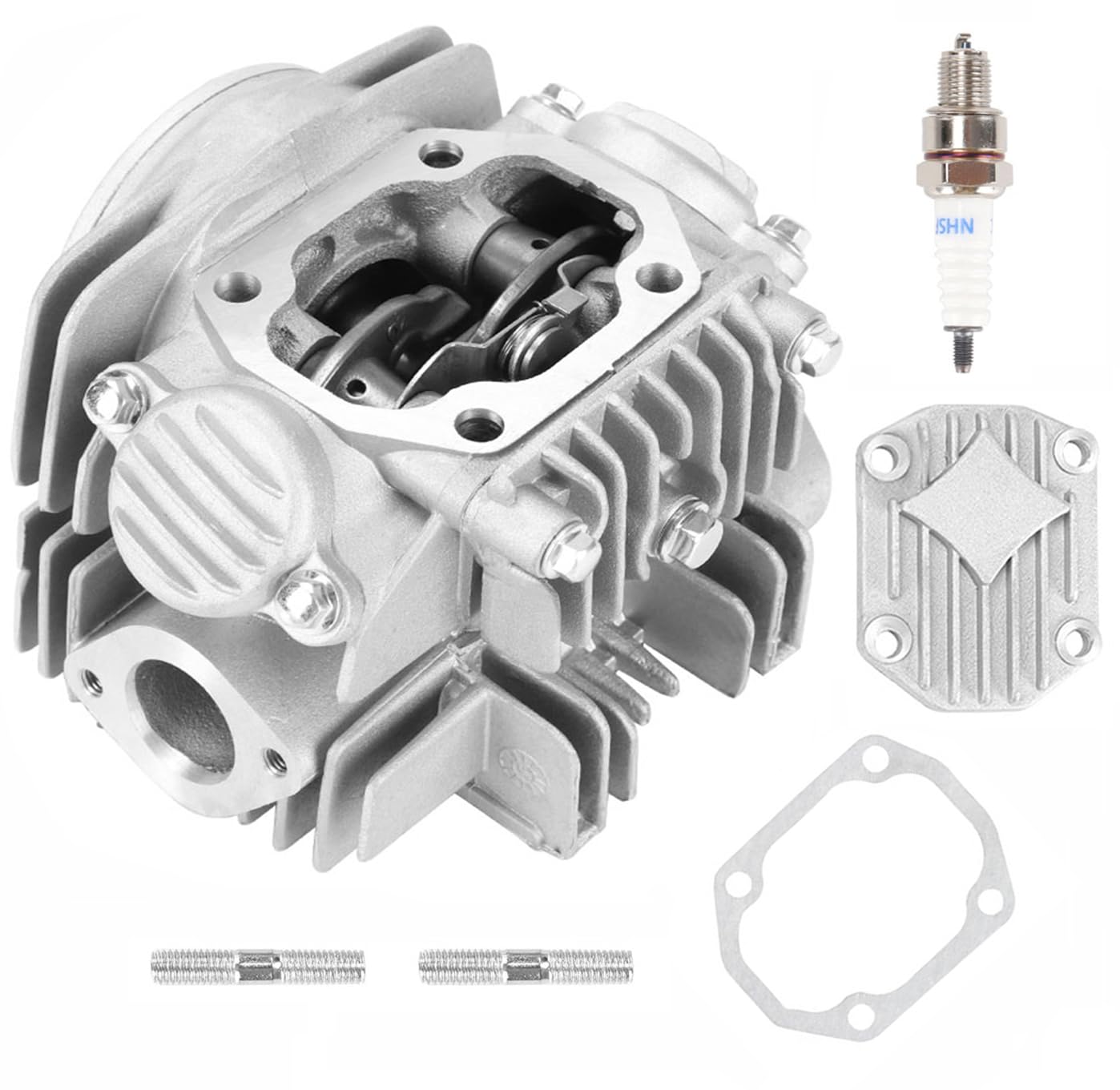 Photo 1 of YX140 Cylinder Head Kit Replacement for 56mm Bore YX140cc 150cc 1P56FMJ 1P56FMJ-5 1P56YMJ Horizontal Engine Dirt Pit Bike ATV Quad Parts