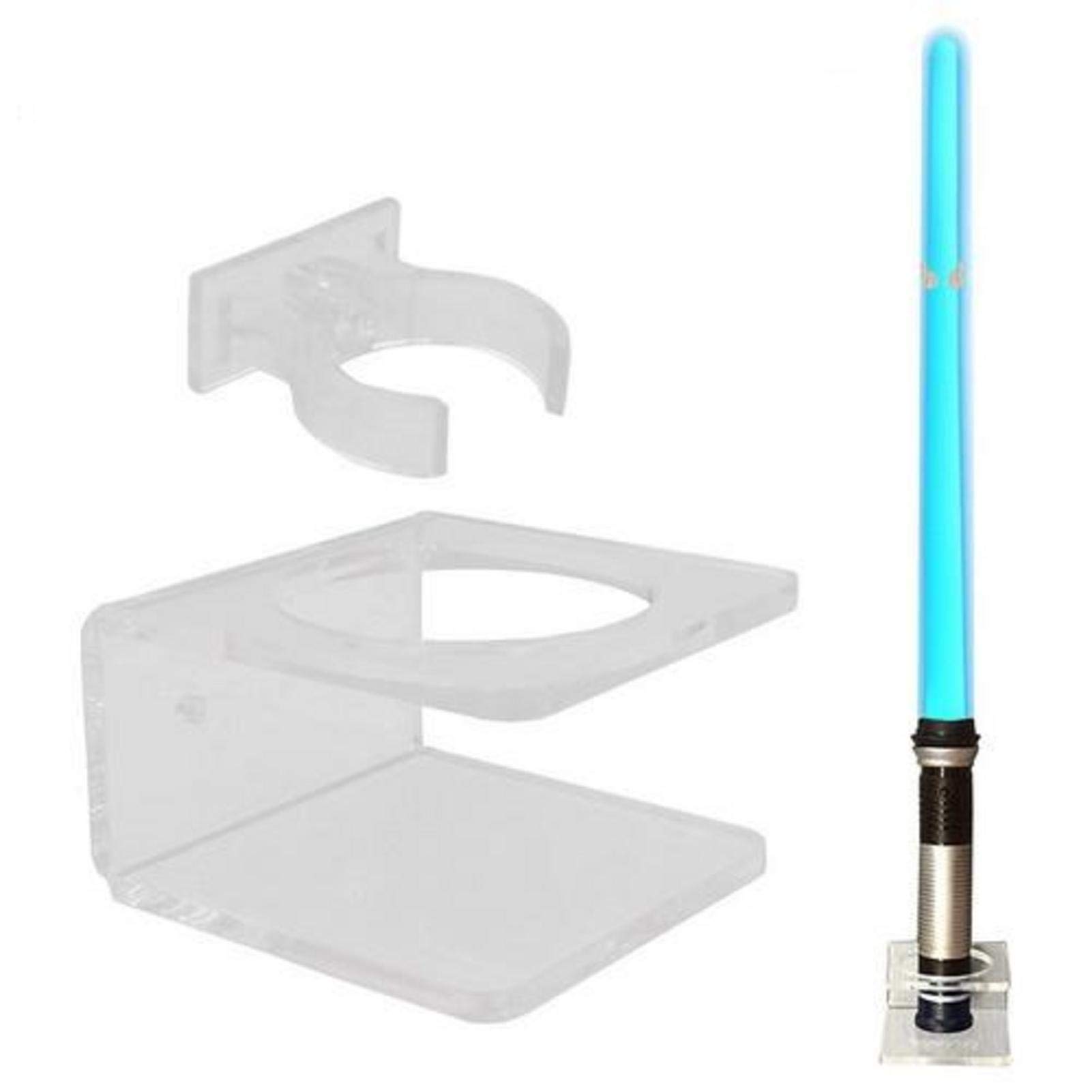 rethyrel Acrylic Lightsaber Wall Mount Lightsaber Holder for Home Decoration, Hardware Included