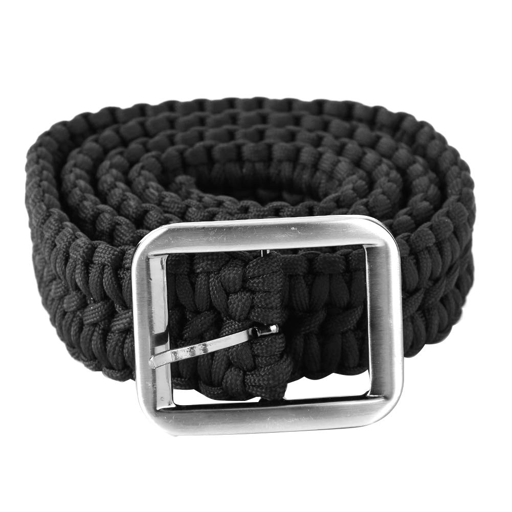 Hand-made Paracord Belts - Belts with Metal Buckle for Men, Outdoor Survival Accessories Adjustable Waist Belt For Camping Hiking Boating, Pulling Force:550lbs