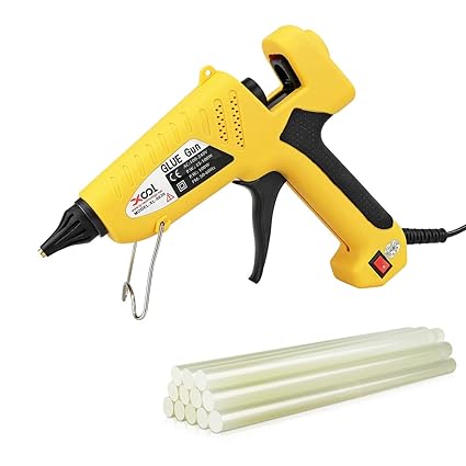 100 Watt Hot Glue Gun With Flexible Trigger Professional Industrial Hot Melt Glue Gun Kit With 12 Pcs Hot Glue Gun Sticks For Diy Gadget Small