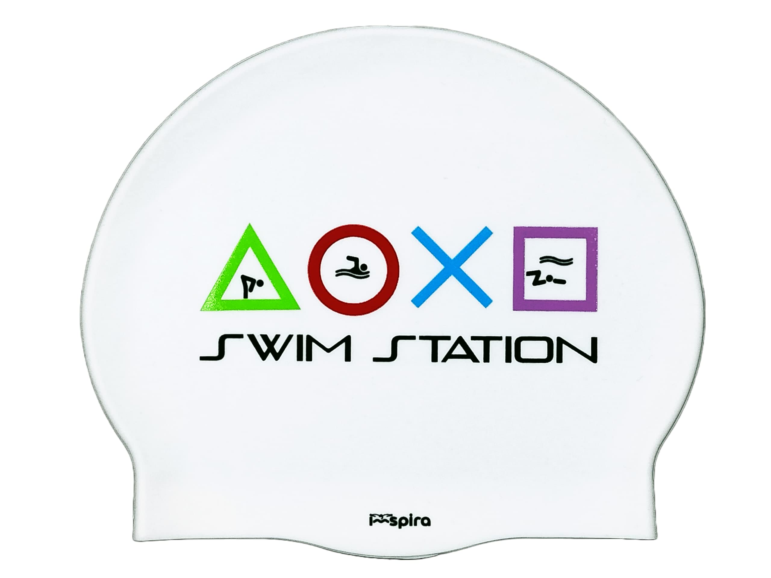 SWIMSTATION Silicone Swimming Cap | Swim Cap | Pool Cap | Great comfort and fit | Art and Swimming