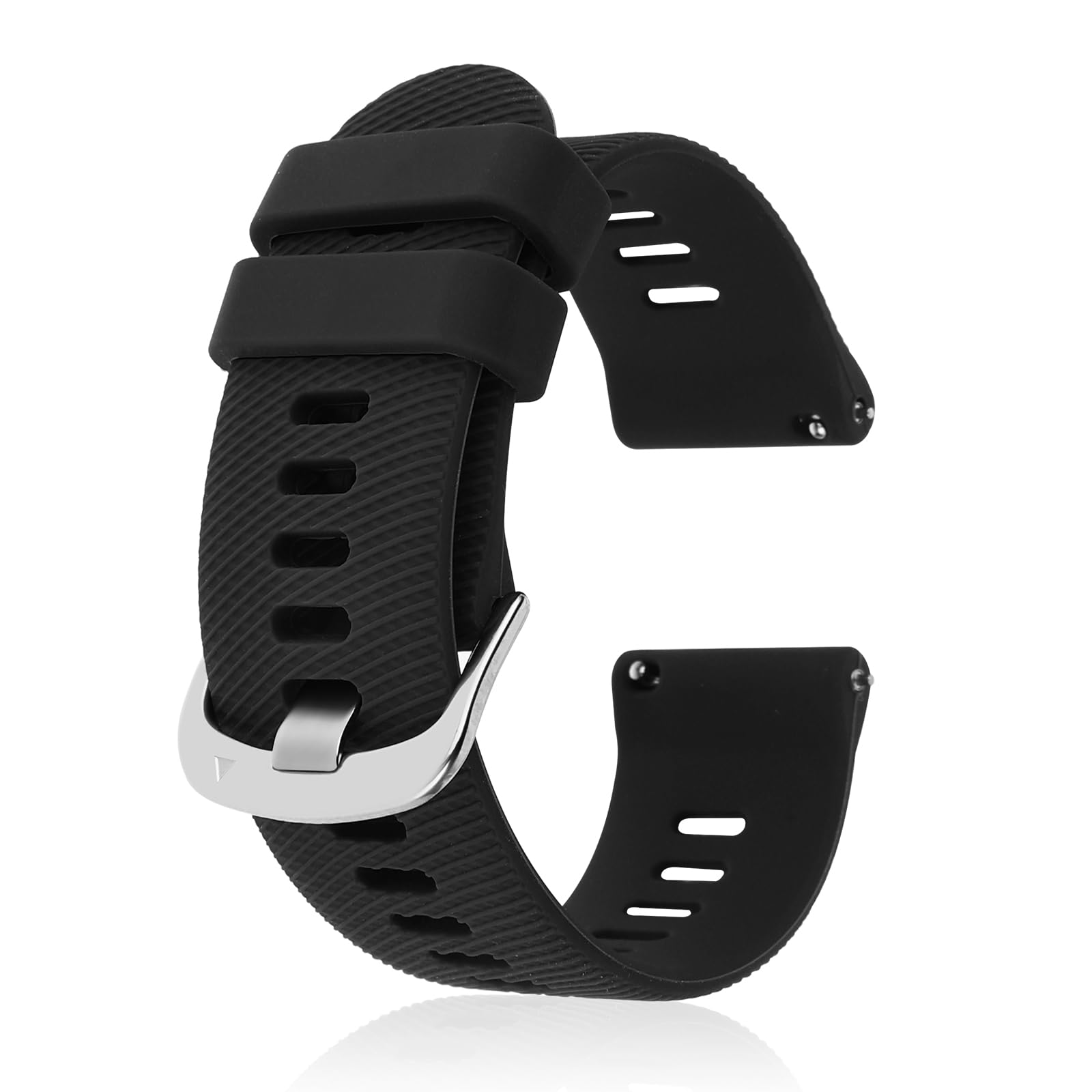 Photo 1 of BOHUIZ Silicone Watch Bands, Slim Watch Straps with Quick Release 18mm Black Watchband Waterproof Sport Watchbands for Men and Women(Black,18mm)