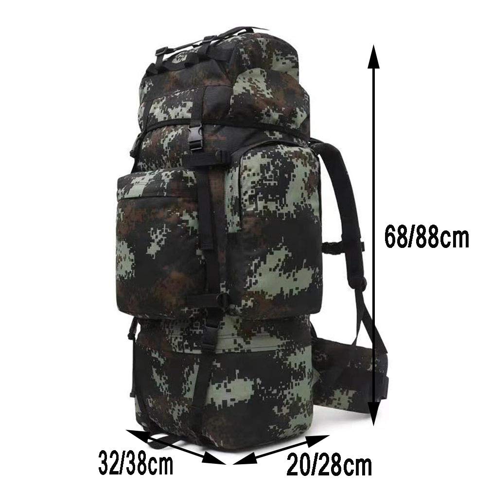100L Leggero Impermeabile con Copertura Antipioggia e Zaino da Trekking con Telaio in Alluminio Zaini e borse sportive SXXDERTY Zaino Alpinismo da 70