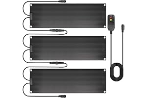 XHHEZQ Graphene Snow Melting Mats for Stairs,Non-Slip Rubber Heated Walkway Mat,Fast Ice Melt 3 in/h,Safe & Energy Saving wit