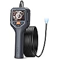 DEPSTECH Endoscope Camera with Light, 1080P HD Borescope Inspection Camera with 2X Zoom, IP67 Waterproof Plumbing Snake Camera, 16.5ft Semi-Rigid Cable, 2.4'' IPS Screen Scope Camera Gadgets for Men