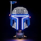 BRIKSMAX 2.0 Light Kit for Lego Jango Fett Helmet - Innovative LED Lighting Compatible with Lego Star Wars 75408