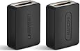 UGREEN Lot de 2 Adaptateur HDMI Femelle vers Femelle Connecteur HDMI Extension HDMI Rallonge Plaqu&eacute; Or Supporte R&eacute;solution 4K*2K @60Hz et 3D pour Prolonger les Dispositifs HDMI