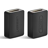 UGREEN Lot de 2 Adaptateur HDMI Femelle vers Femelle Connecteur HDMI Extension HDMI Rallonge Plaqu&eacute; Or Supporte R&eacute;solution 4K*2K @60Hz et 3D pour Prolonger les Dispositifs HDMI