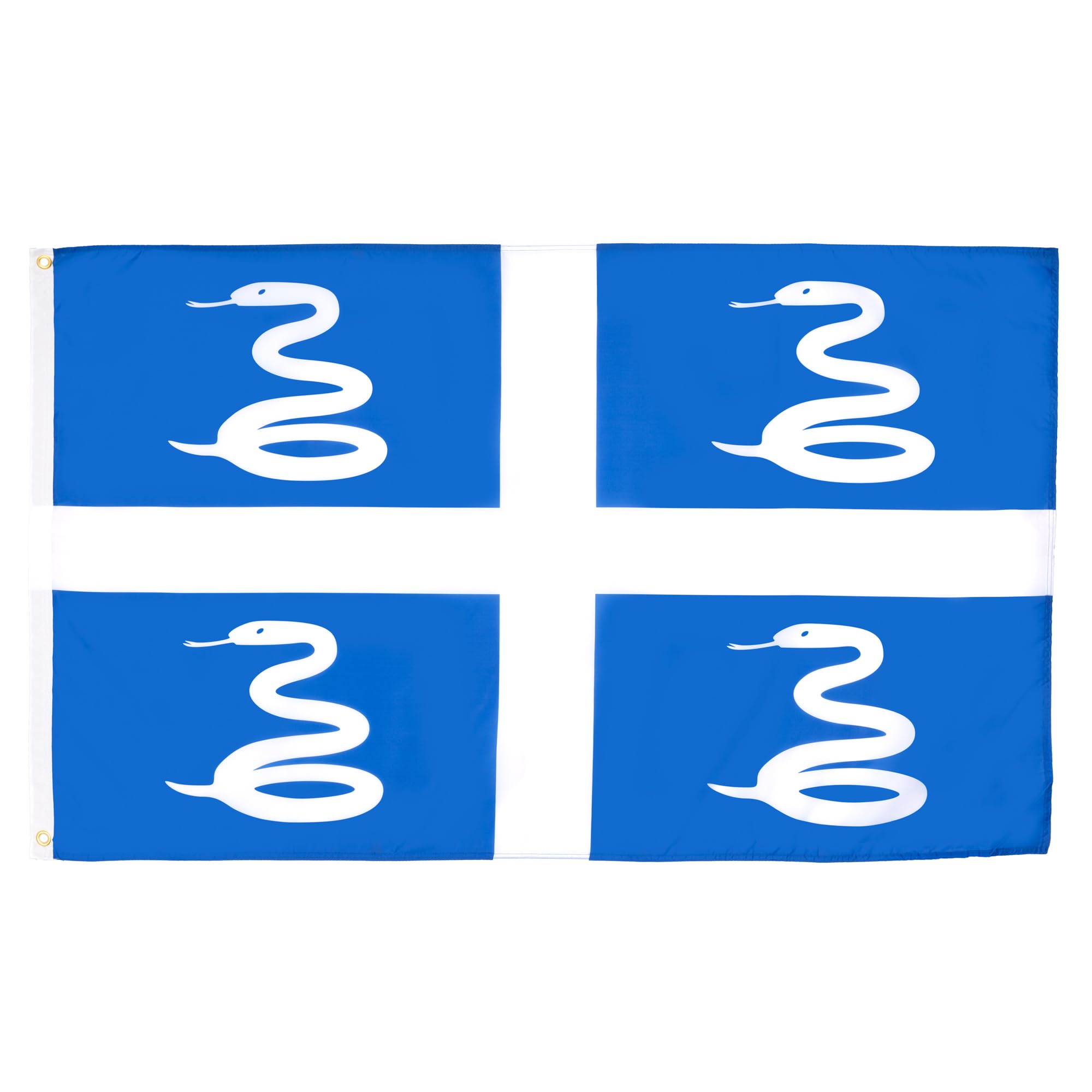 AZ FLAG - Martinique Flag - 2x3 Ft - 100D Polyester French Region Of Martinique Banner with Two Metal Grommets - Fade Resistant - Vivid Colors - 2' x 3' Feet - 90x60 Cm — image 1