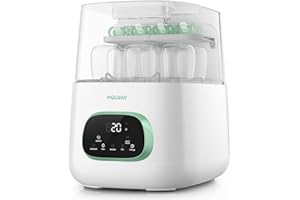 MOLWAY【Upgraded】Baby Bottle Washer, Sterilizer and Dryer, All-in-One Pro Cleaning Machine for Bottles, Pump Parts & Baby Essentials, Effortless Care, Replaces Hand Washing