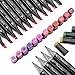 48 Colors Marker Pen Set, AGPtEK Permanent Dual Tips Marker Pens Art Markers with Zipper Carrying Bag for Kids Adults Drawing, Sketching, Highlighting & Underlining