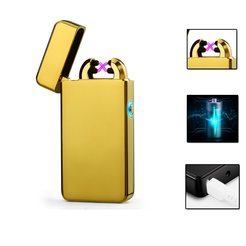 Vela Mechero USB lighter electronic Arc encendedor Sin Llama encendedor de Batería