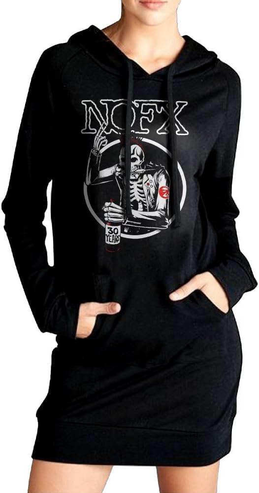 Women's Printed NOFX Hoodie.