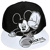 Disney Youth Mickey Mouse Smash Flat Bill Baseball Hat Black/White